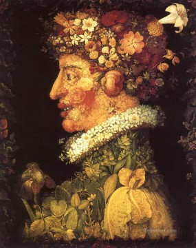 プランタン ジュゼッペ アルチンボルドの古典的な花 Oil Paintings